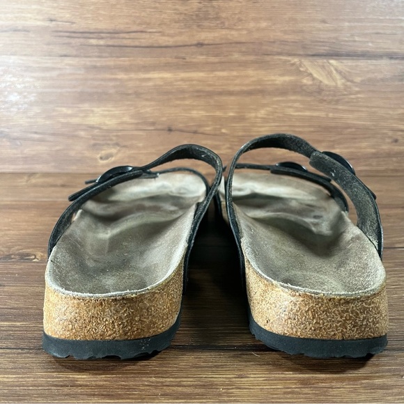 PAPILLIO Birkenstock Black Two Strap Sandals Slides Women’s Size 11 (42) Shoes - Picture 3 of 8